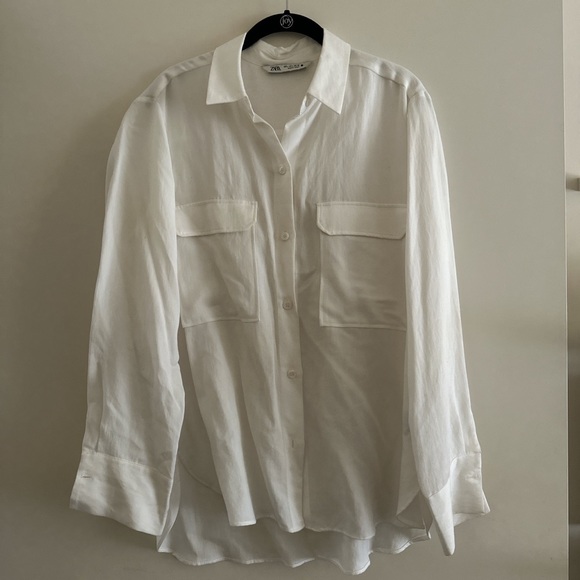 Zara Tops Zara White Button Down Shirt Poshmark